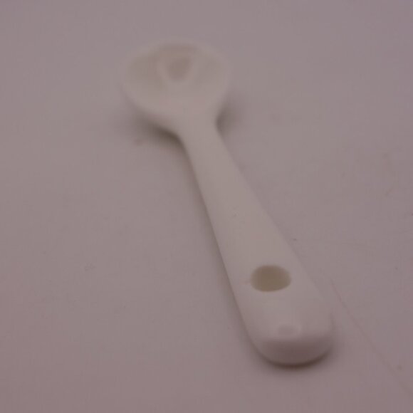 Set of Eight(8) Ceramic Coffee Tea Spoons with Hole in Top of Handle - Picture 4 of 11